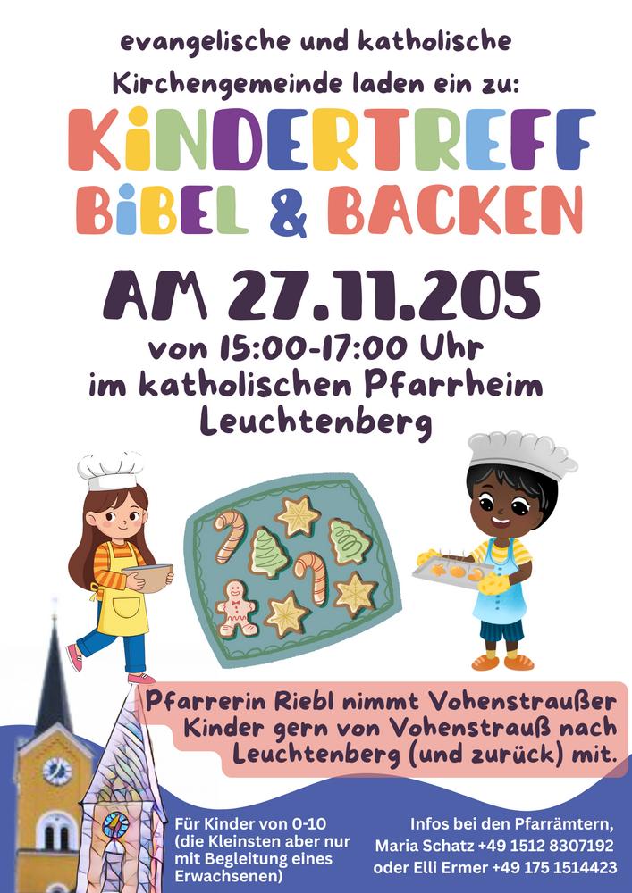 Kindertreff Bibel und Backen