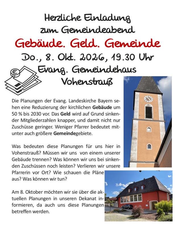 Gemeindeabend - Donnerstag, 08.10.