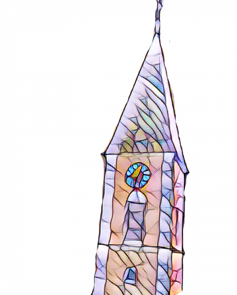 Kirchturm knitterig CR 2023